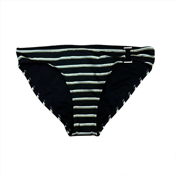 NWT - Ralph Lauren Dylan Metallic Striped Bikini Bottom (Size:10) - Picture 1 of 4